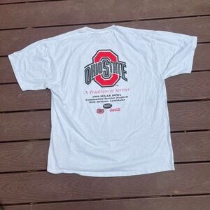 Vintage 1999 Sugar Bowl Ohio State Buckeyes OSU vs. Texas A&M Men's T-Shirt (XL)